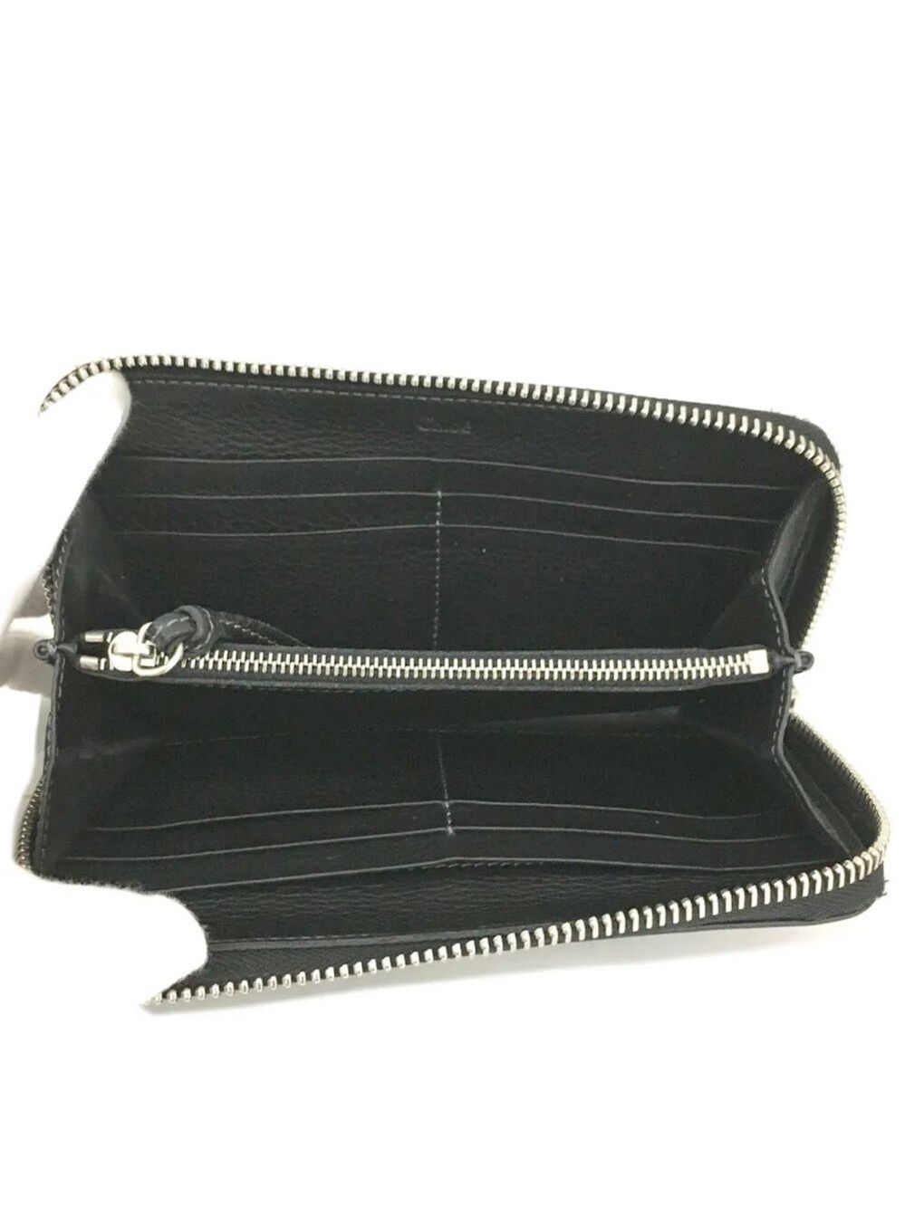 Authentic Chloe Paddington Black Leather Long Wallet - Picture 5 of 8